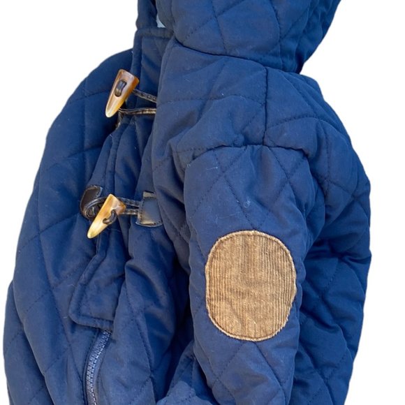 Perry Ellis Baby Diamond Quilted Fleece Lined One-Piece Navy Snowsuit-6-9mos - Picture 10 of 16